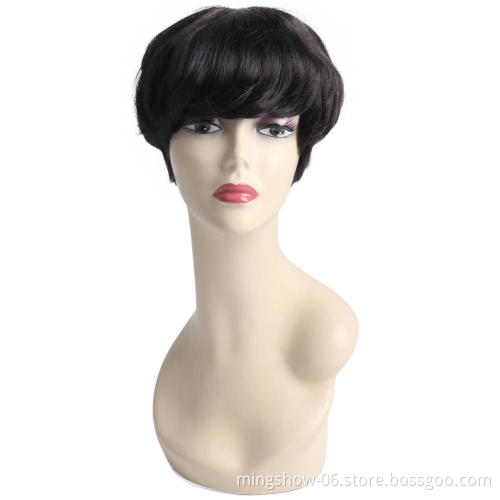 Short Hair Colorful Synthetic Cospaly Wig High Temperature Fiber Wig Halloween Party Wig for Women